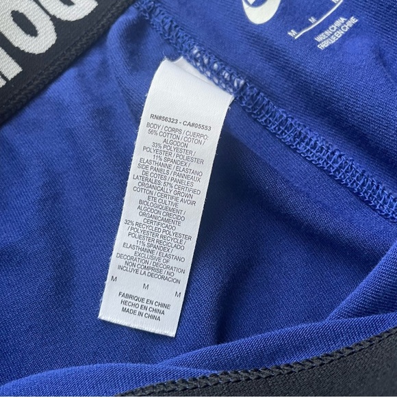 NIKE women’s workout Leg-A-See Printed Tights Blue/Black Size Medium activewear - Picture 6 of 6